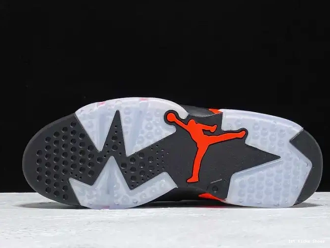 1st Kicks Shoes Air OG 384664-060 Jordan 6 Retro Infrared Black 0525